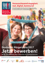 Plakat zum Deutschen Bürgerpreis 2017